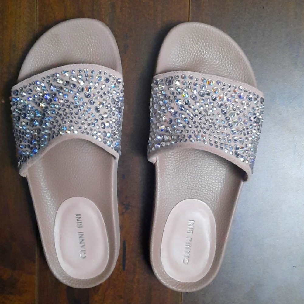 Rhinestone Gianni Bini slides